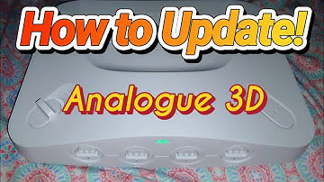 How to Update the Analogue 3D!  Firmware Update SD Card