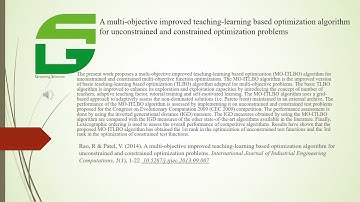 A multi-objective improved teaching-learning based optimization algorithm