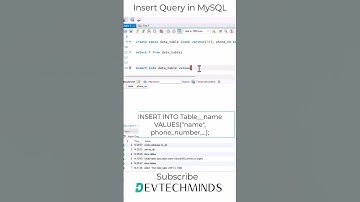 How to insert data in MySQL table | SQL for Beginners #programming #sql