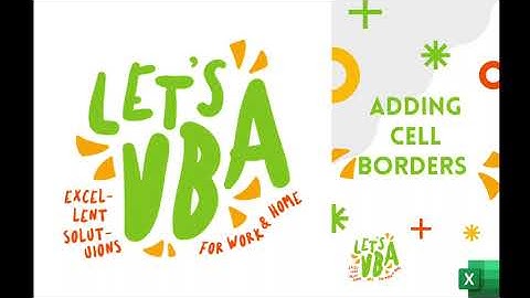 Excel VBA - Adding Cell Borders