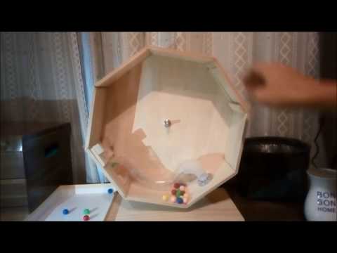 ガラポン 抽選器 を作ってみた 工作 ｄｉｙ Youtube