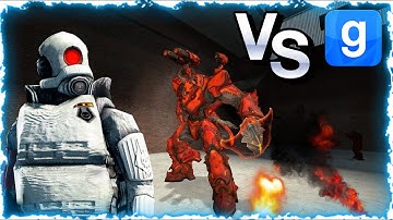 Half life Combine Soldiers VS Doom Eternal Dark Lord Boss Fight Garry