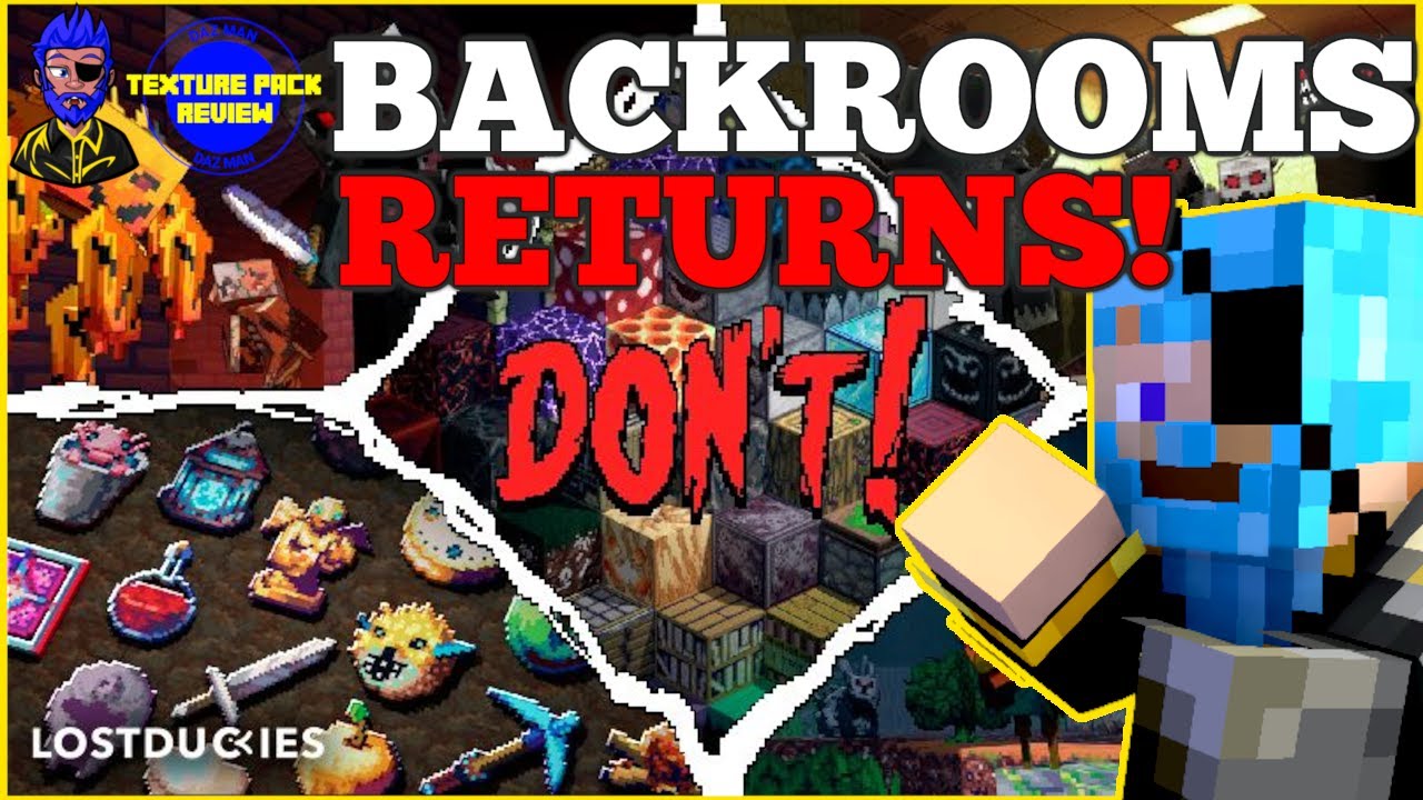 Daz Man Reviews Backrooms Resourcepack Texture Pack In Minecraft ...