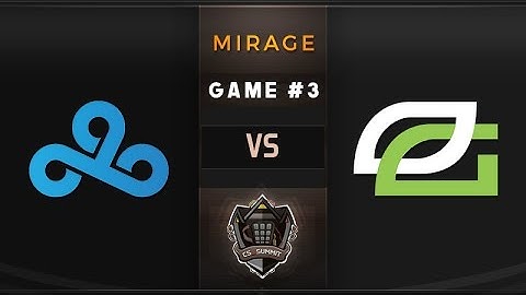 Cloud9 vs OpTiC Game 3, Mirage - cs_summit: Losers
