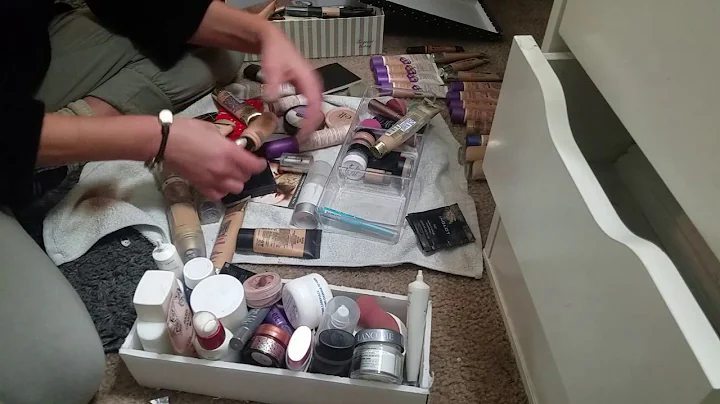 ASMR- Make-up Declutter and Organizing-no talking