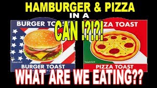 Hamburger & Pizza IN A CAN?  WHAT ARE WE EATING??  The Wolfe Pit