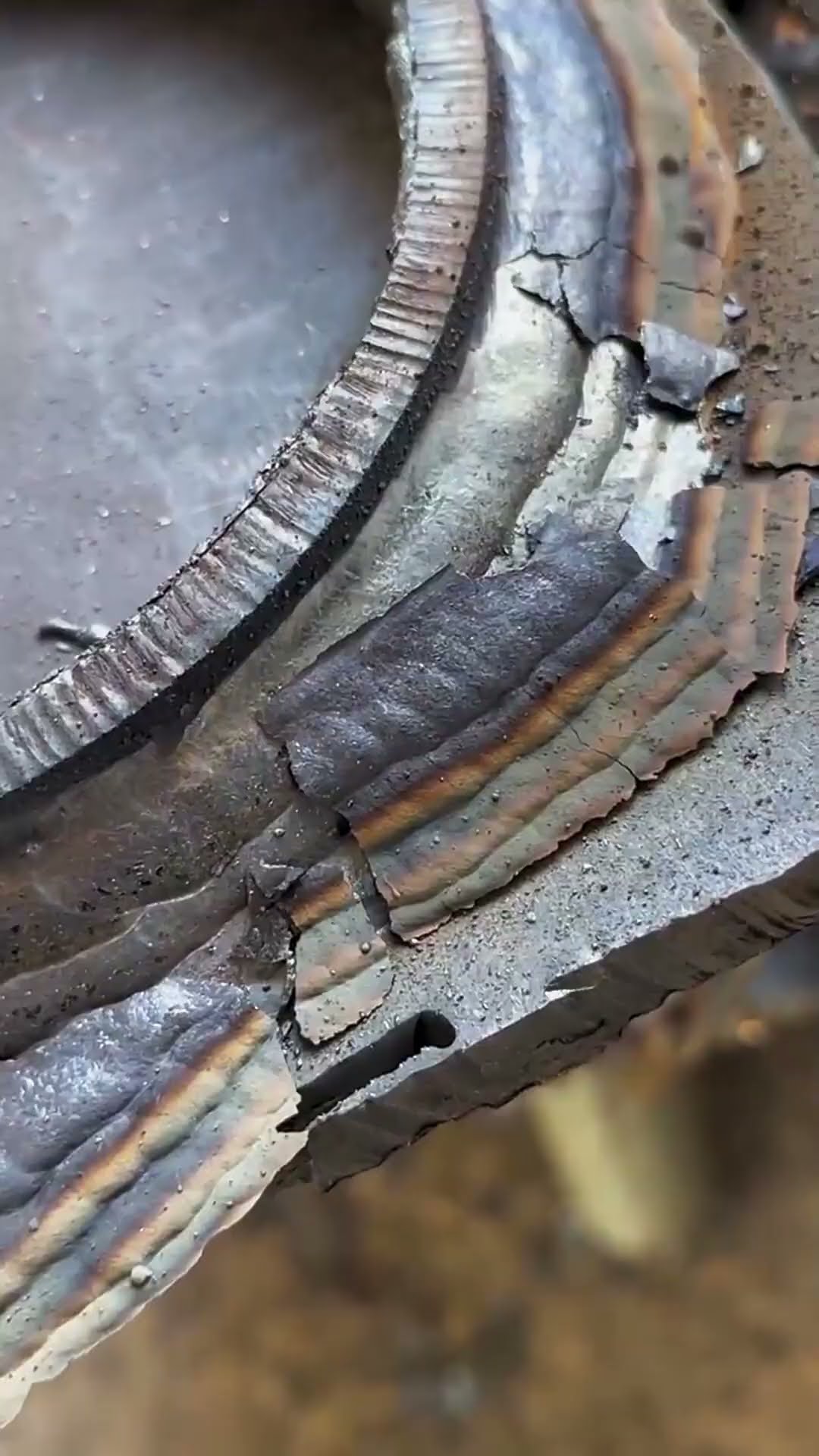 Welding ring steel cleaning process