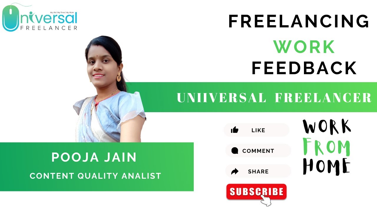 pooja Jain Share her | work from homework | experience with Universal Freelancer