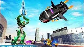 Flying Police Car Robot Hero: Robot Games Falcon Gamerz Gameplay screenshot 2