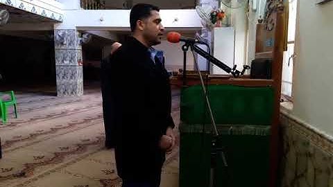 القارئ صادق الزيدي واذان خاشع بمقام الحجاز من مسجد الحاجة خيرية في بغداد - الشعب