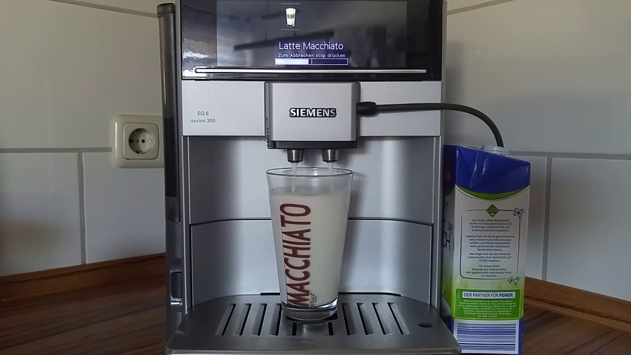 Siemens EQ.6 series 300 - one year old - Latte Macchiato - one Touch -  YouTube