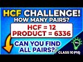 HCF and Product Problem: Finding the Number of Possible Pairs #NumberSystem ​#Class10Maths #PYQ 