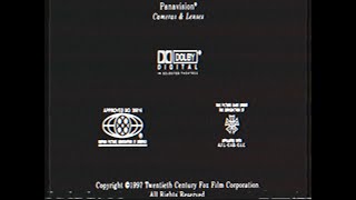 20Th Century Fox20Th Century Studios 1997 - End Credits Vhs