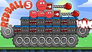 9999 КРАСНЫХ ШАРИКОВ в BAD PIGGIES - в игре Красный Шар и его Машинка Строим с Спуди - Red Ball 4