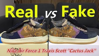 fake vs real travis scott air force 1