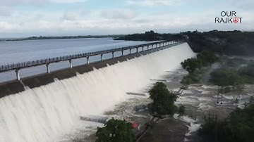 Drone View Of Aji Dam Rajkot
