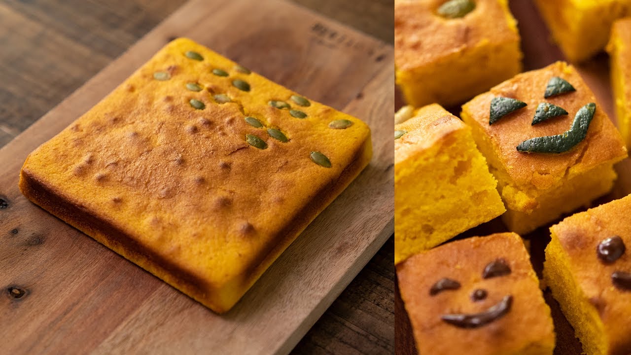 [Halloween Treats] How to make Squash & White Chocolate Blondie