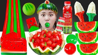 ASMR MUKBANG 수박 디저트 아이스크림 젤리 팬케이크 먹방 & 레시피 DESSERT ICE CREAM WATERMELON EATING SOUND | HIU 하이유