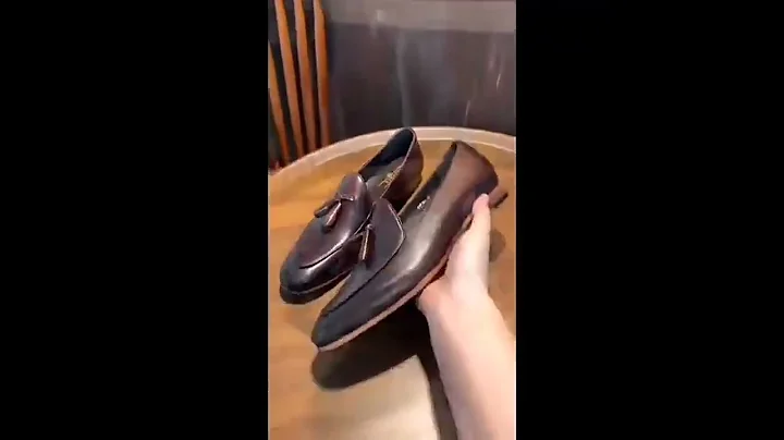 Men's Leather Slip On Tassel Dress Shoes