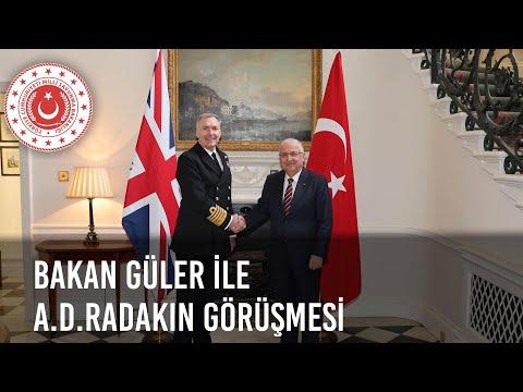 Bakan Yaşar Güler, İngiltere Genelkurmay Başkanı Oramiral Anthony David Radakin ile Bir Araya Geldi