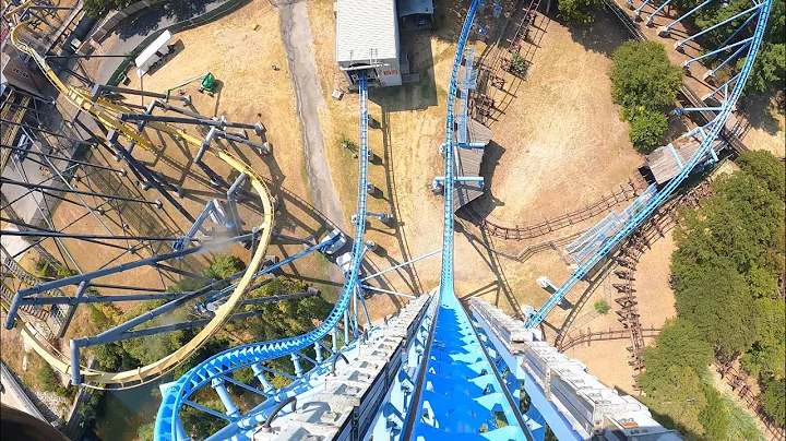 Mr Freeze INTENSE Launch Roller Coaster BACKWARDS 4K POV! | Six Flags Over Texas [No Copyright]