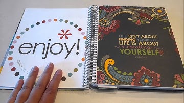 Erin Condren Notebook Turned Into a Planner