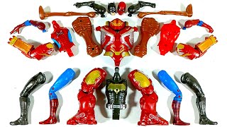 Assemble Batman VS Siren Head VS Hulk Smash VS Spiderman Avengers Superhero Toys