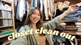 HUGE CLOSET CLEAN OUT  Organizing & decluttering my entire wardrobe | by Chloe Wen