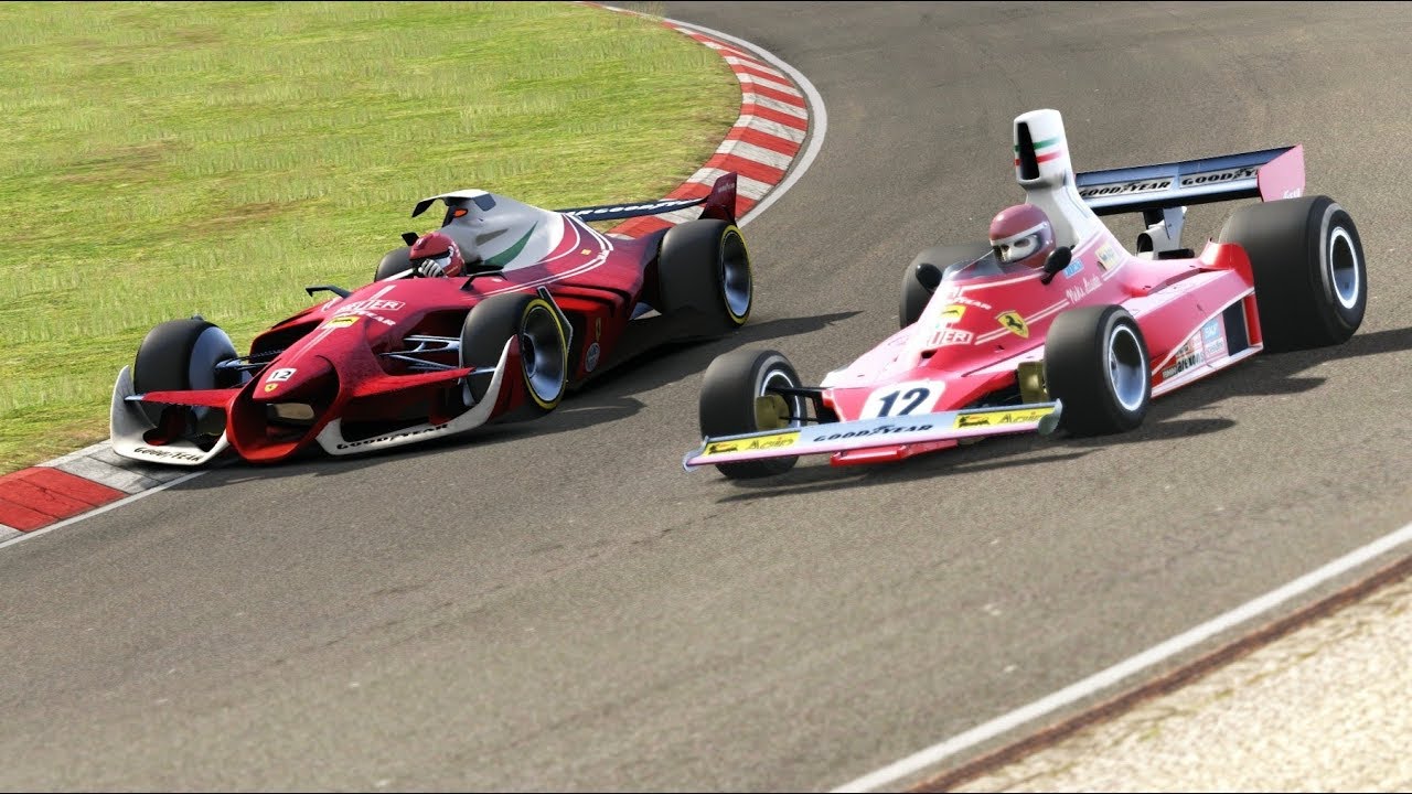 Niki Lauda Ferrari F1 312T x Niki Lauda Ferrari F1 Concept Nordschleife - YouTube
