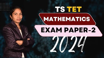 TS TET EXAM QUESTION PAPER - 2  | LATEST TET MATHS  PAPER IN 2024 |  D"MATHS DEEPIKA