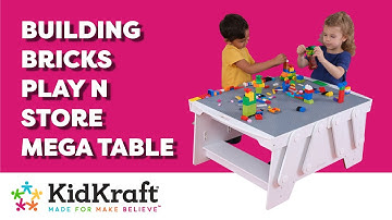 Building Bricks Play N Store Mega Table | KidKraft Wooden Activity Tables