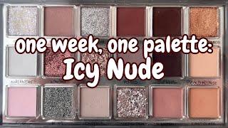 One Week, One Palette | Huda Beauty Icy Nude