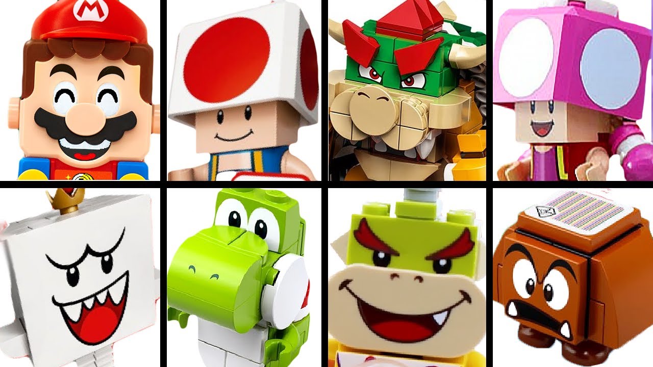 All LEGO Super Mario Sets, Power-Ups , Bosses with every single Character f...