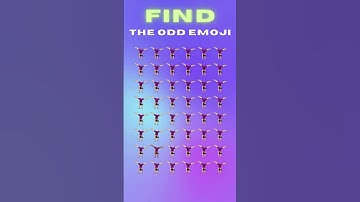 Find the odd emoji - quiz game  #quiz #emojiquizz #quiztime #quizquest #riddles #funquiz #trivia