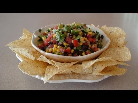 Healthy Avocado & Black Bean Salsa