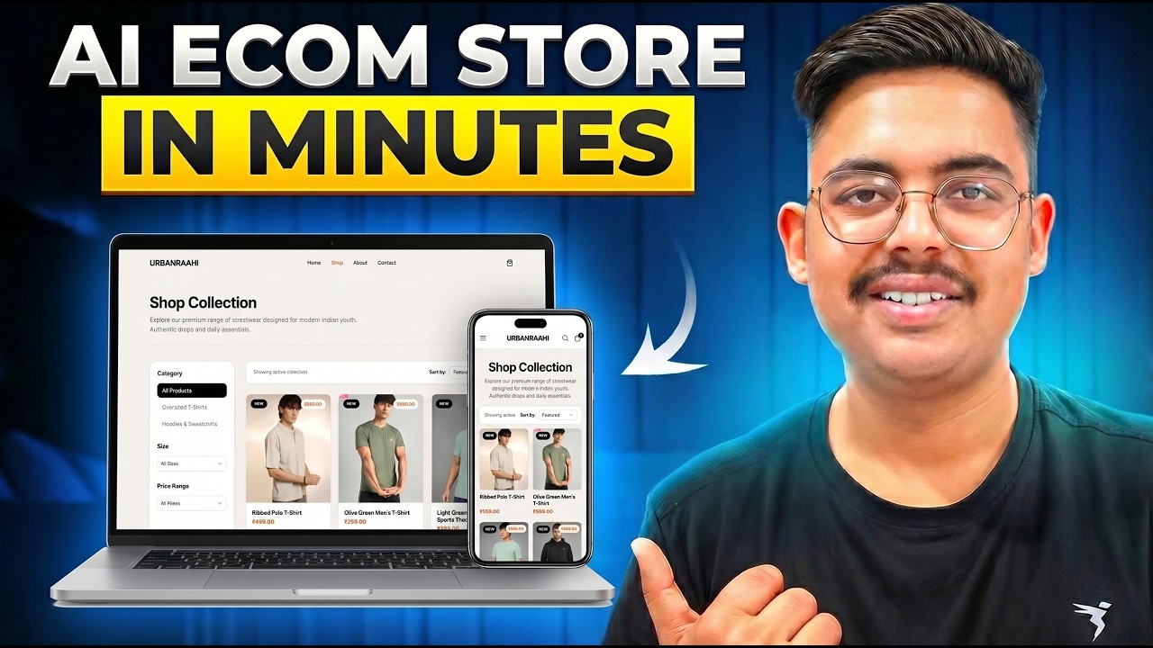 Build an Ecommerce Website with AI in Minutes (No Code + Free Domain ...