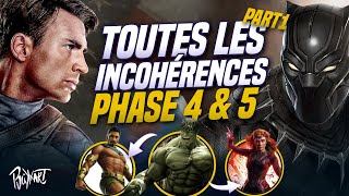 LES PIRES ERREURS DU MCU PART 1 - Wanda, Captain America, Iron Man, Black Panther, Spider-man...