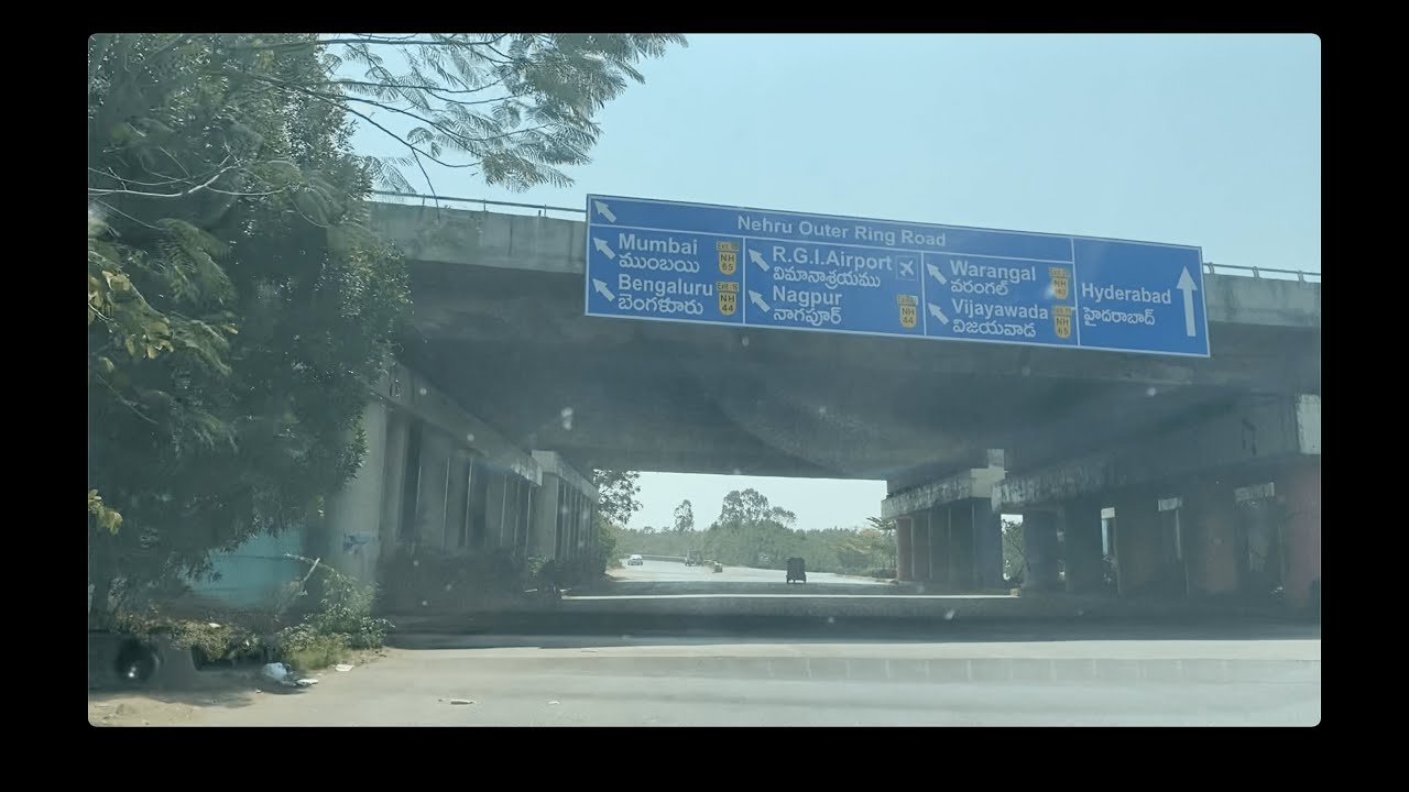 Nehru Outer Ring Road ORR HYD to BLR Bangalore Road Exit orr 