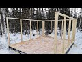 Man prepares his tiny tent. Alone in the woods