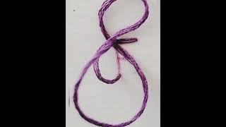 #easy alphabet embroidery #embroidery design #embroidery of alphabet F