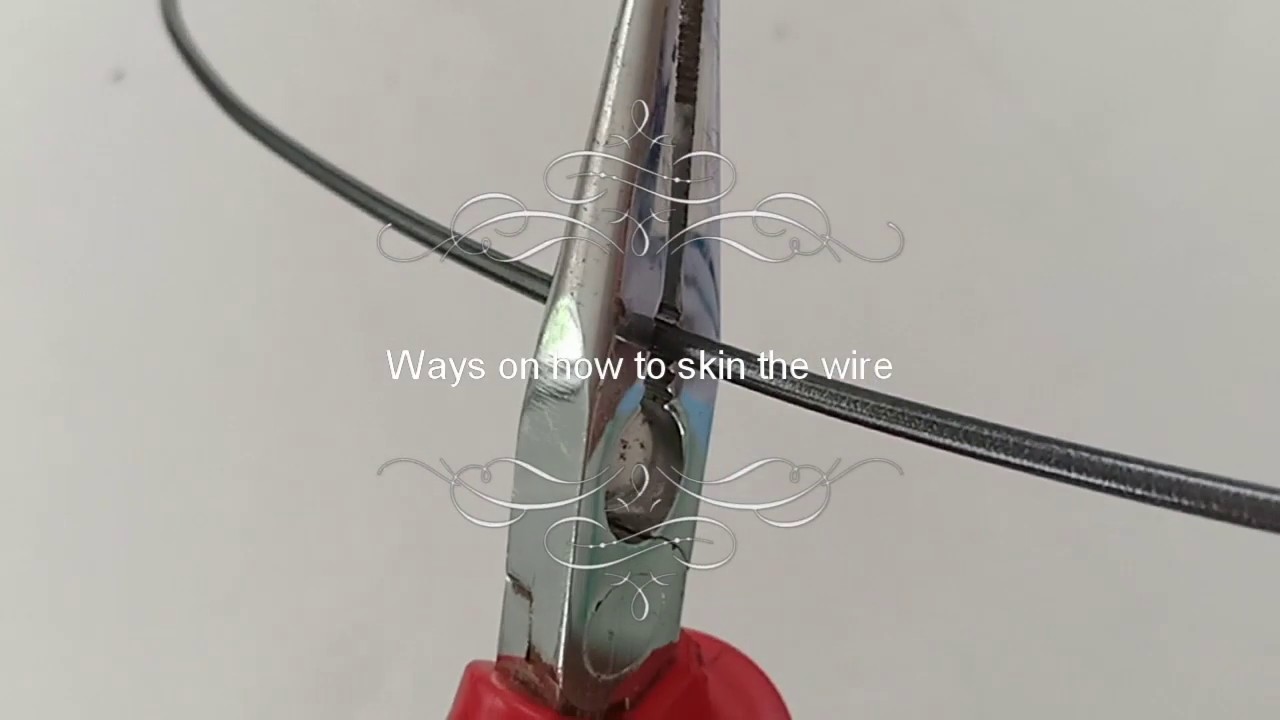 How to remove the insulation of wire using different types of tools