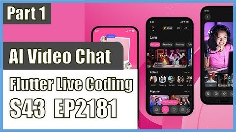 [Flutter] Flutter Live Coding EP2181 (AI Video Chat App UI Part 1)
