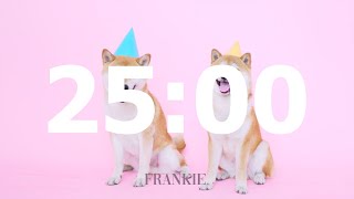 25 minute timer but with dogs