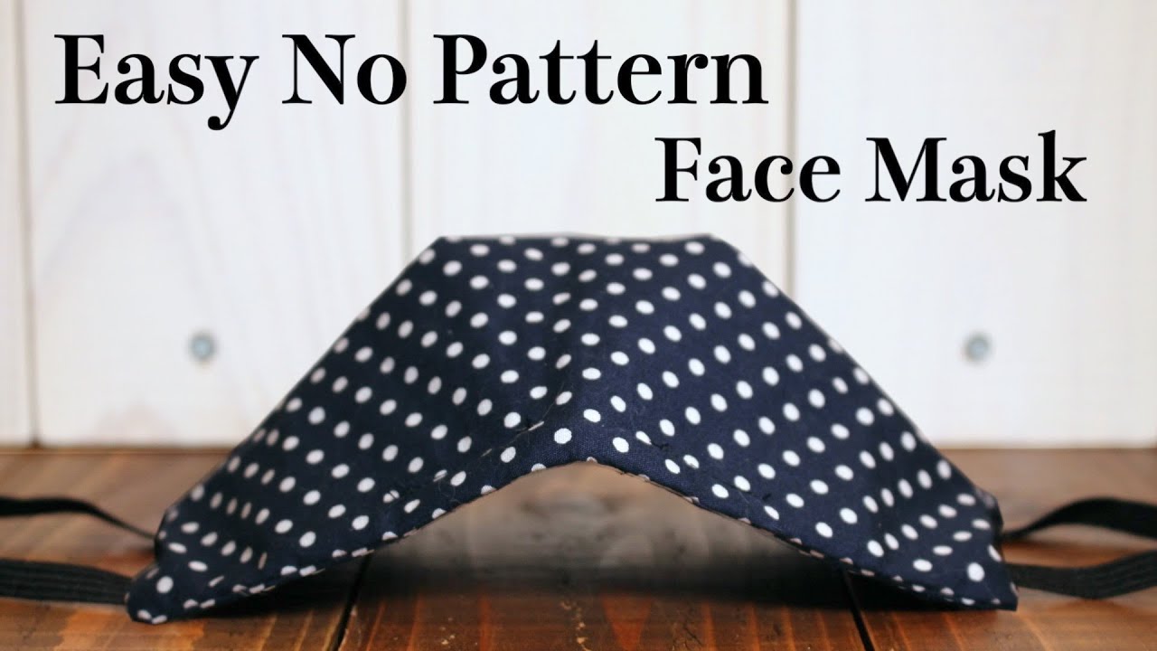 Breathable Face Mask Sewing Tutorial｜Easy No Pattern YouTube