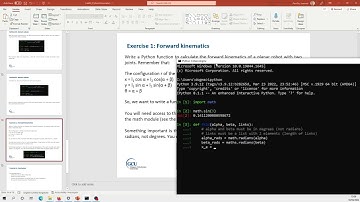 Forward kinematics in python
