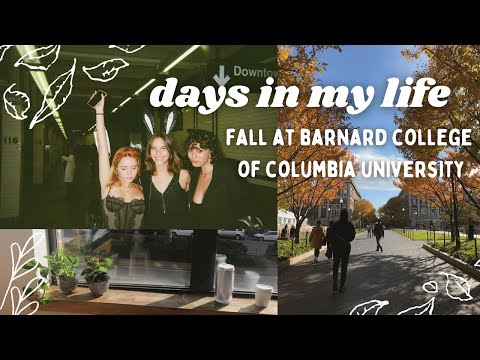 nyc college diaries | fall days in my life at barnard college of columbia university