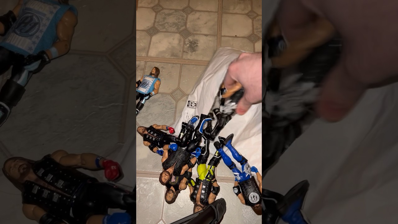 Box Full Of AJ Styles WWE Wrestling Action Figure Lot Unboxing 