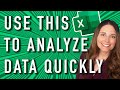 How to Analyze Data Quickly in Excel - Using Excel&#39;s Built-in AI Features
