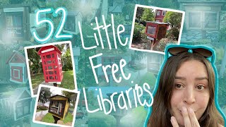 I went to 52 Little Free Libraries! Book shop (swap) with me and tell me which is your favorite one!