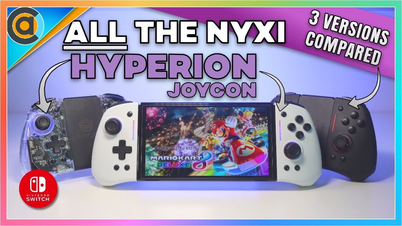 NYXI Hyperion Transparent RGB Nintendo Switch JoyCon 